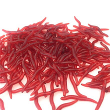 Fishing Bait Earthworm Soft Belly Chest Fork Dice 50pcs