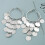 Orecchini da donna con nappe e paillettes metalliche 1
