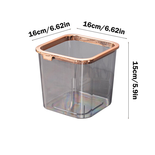 YLOMAY trash can household waste bin 13-gallon 1