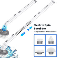 Voweek Electric Spin Scrubber with 4 Brush Heads