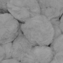 2.5 Inch Grijze Grote Knutsel Pompons 15 Stuks