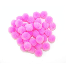 0.75 inch Roze Mini Knutsel Pom Poms 100 Stuks