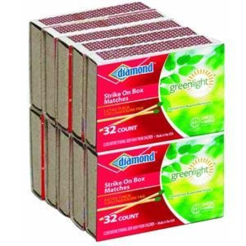 BIC Diamond Greenlight Strike on Box Lucifers - 32 stuks