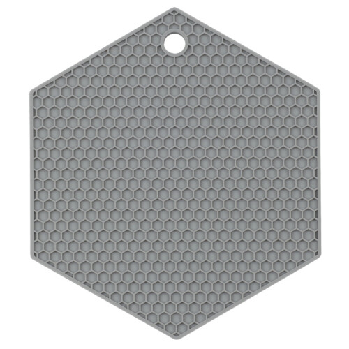 Silicone Pot Holder Heat-Resistant Grey 2-Pack 1