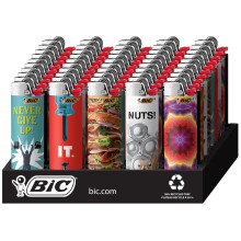 BIC Aanstekers, Speciale Editie Favorieten Collectie, Assortiment Unieke Ontwerpen, 50 Stuks