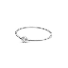 S925 zilveren armband met witte koperen plating, slangenbot