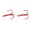 Fishing Hook Red Treble Hook High Carbon Steel 100pcs 8