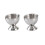 Yongwei stainless steel egg cups 2 pcs silver 5
