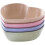 Heart-Shaped Sauce Dish Set Wheat Straw 10PCS 1