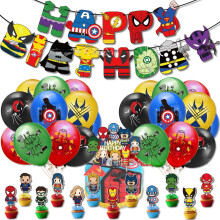 Avengers superhero theme party decoration set