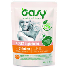OASY Chunks in gravy Light in Fat Chicken - wet cat food - 85g