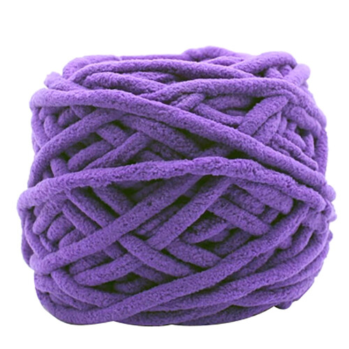 Soft thick cotton knitting yarn grey 100g 2