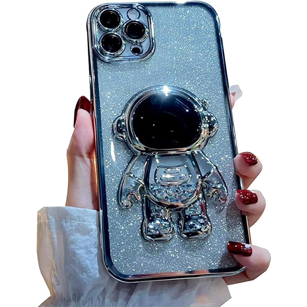Astronaut Iphone 11 Pro Case Glitter 6D Design Silver 301029619304