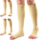 Compression Socks with Zipper 15-20mmHg Knee High Open Toe 1