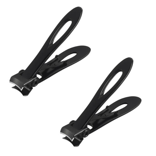 Nail Clipper Stainless Steel Thick Nail Cutter 2PCS