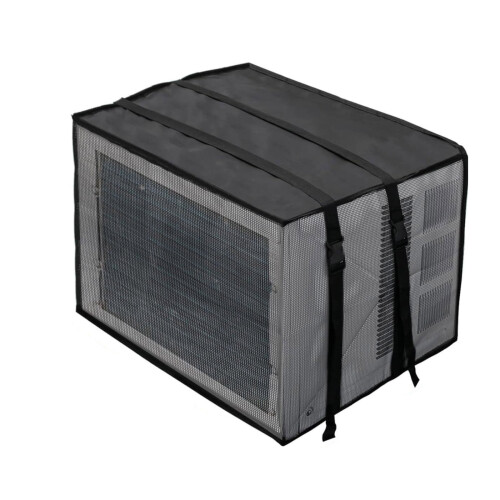 Mesh Window AC Cover Outdoor Dust-Proof Waterproof Black