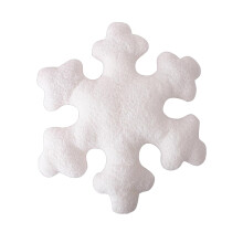 Snowflake-shaped decorative pillow for sofa or bed