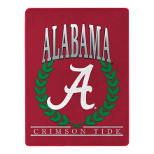 NORTHWEST NCAA Alabama Crimson Silk Touch Throw Blanket - Official NCAA Licensed, Ultra-Soft Fleece - Cozy Game Day Essential for Fans, Unisex Gift, 4
