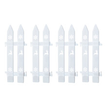 Zainafacai Christmas tree belt white picket fence 4.6 x 12
