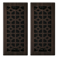 Imperial RG3398 Templaar Decoratieve Vloerregister, 4 x 10-Inch, Geborsteld Brons, 2 Pack