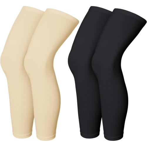 Compression leg sleeves UV protection long knee sleeve 1