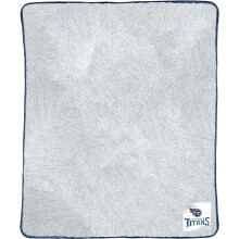 NORTHWEST NFL Silk Touch Sherpa Throw Blanket - Soft & Fluffy - Great for Gamedays - 60" x 50" - Experience Ultimate Comfort (Tennessee Titans - Navy)