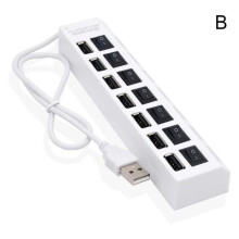 Adaptador divisor de alta velocidad de 7 puertos USB 2.0