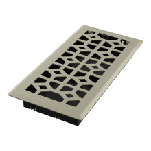 Imperial RG3463 Templar Decoratieve Vloerregister, 4 x 10 Inch, Satijn Nikkel, 1-Pack