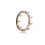 Anillo de corona de oro rosa para parejas (1 pieza) 2