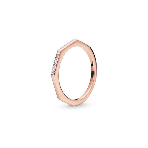 Anillo de corona de oro rosa para parejas (1 pieza) 2