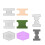 Metal Planner Tabs Cutting Dies for DIY Scrapbooking 8