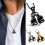 Colar com pingente em forma de coração, pérolas e luva de boxe. 4