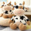 Cow Plush Toy Soft Cattle Stuffed Animal 1 Piece 2