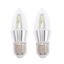 Ampoule décorative pour lustre E27, culot 5W, lot de 2