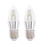 Ampoule décorative pour lustre E27, culot 5W, lot de 2 1