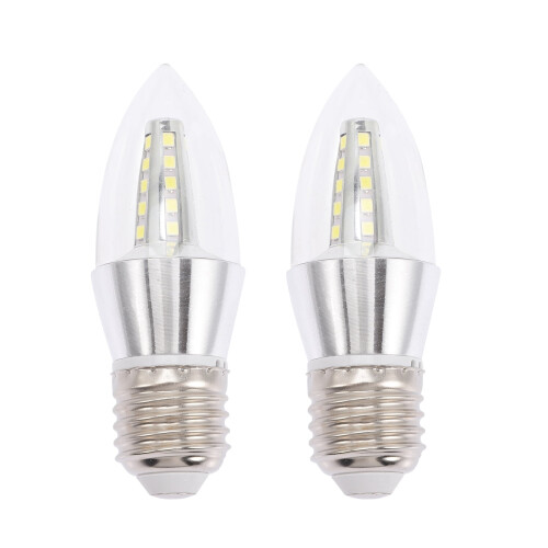 Ampoule décorative pour lustre E27, culot 5W, lot de 2