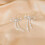 Silver rhinestone dangle earrings for women 1 pair 3