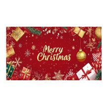 Christmas garage door banner outdoor indoor 400x180cm