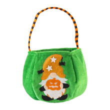 Halloween decoration doll tote bag gold velvet candy bag 1