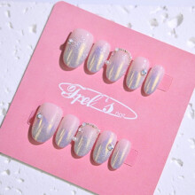Frely's Round Press-On Nails Molly S Handmade Holiday Gift