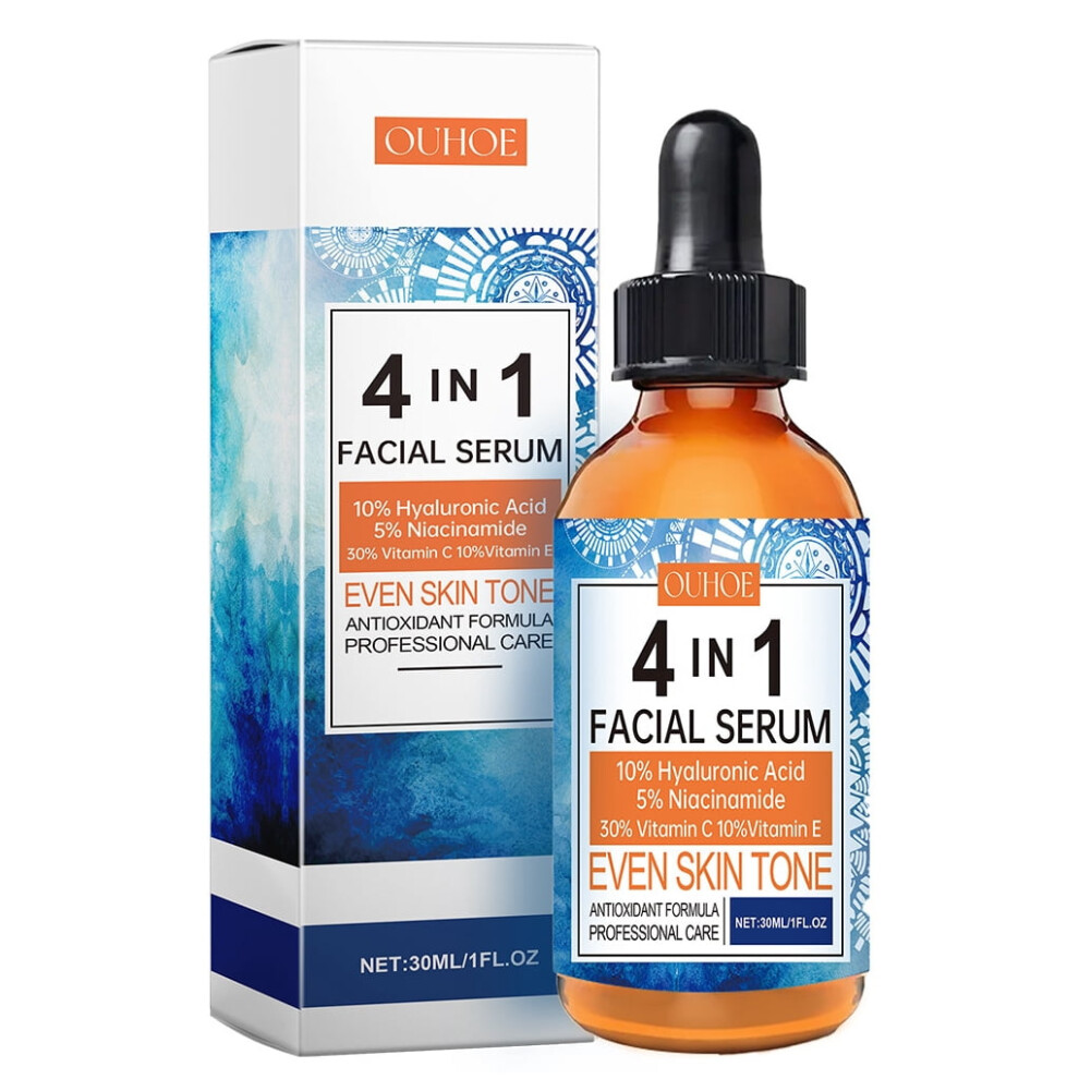 Face Serum with Vitamin C Niacinamide Hyaluronic Acid 4-in-1