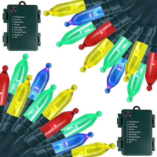 ZOELNIC Julelys 100 cm 100 LED multifarvet 8 tilstande