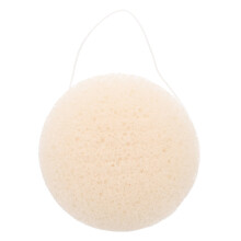 Ronde gezichtsspons voor milde exfoliatie en reiniging.
