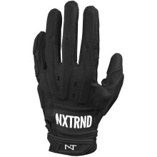 Guantes de Fútbol Padded Nxtrnd G3 Pro, Guantes Adhesivos para Receptor y Lineman (Negro, Grande)