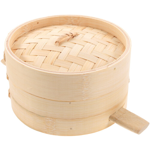 Yongwei bamboo steamer for buns and dumplings 1 set 1