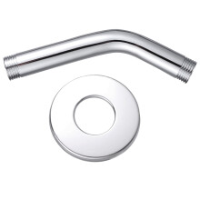 Shower Arm and Flange Stainless Steel 15cm