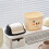 YLOMAY desktop trash can with lid 12L 6