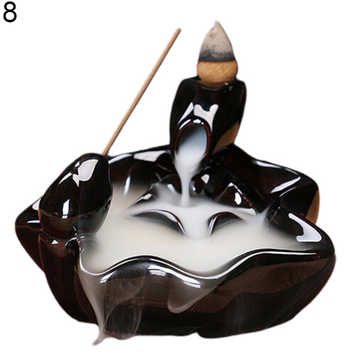 Yoone ceramic backflow incense burner holder