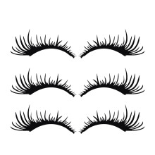 Black Eyelash Car Sticker for Headlights and Taillights 3