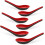 Asian Soup Spoon Red Black 2Pack 8Pack 1